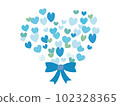 heart bouquet blue 102328365