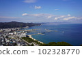 Sumoto City and Sumoto Ohama seen from Sumoto Castle 102328770