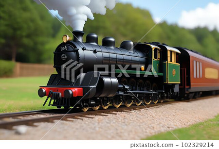 Steam locomotive/AI-generated image 102329214