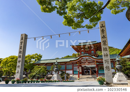 山口縣防府市防府天滿宮新綠 山口縣防府市防府天滿宮新綠 102330546