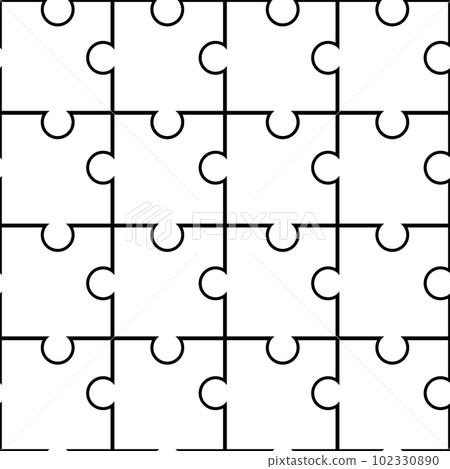 拼圖框架的線條圖 102330890
