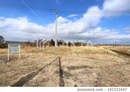 Ruins of Hanasaki Station on the Nemuro Main Line 102331647