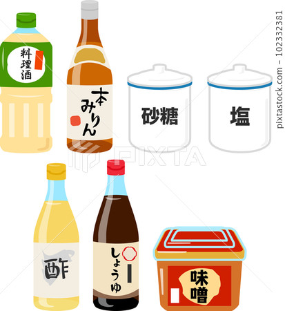 Seasoning illustration set Seasoning illustration set 102332381