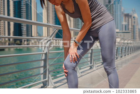City Running - asian woman runner , Dubai marina urban City Running - asian woman runner , Dubai marina urban 102333865