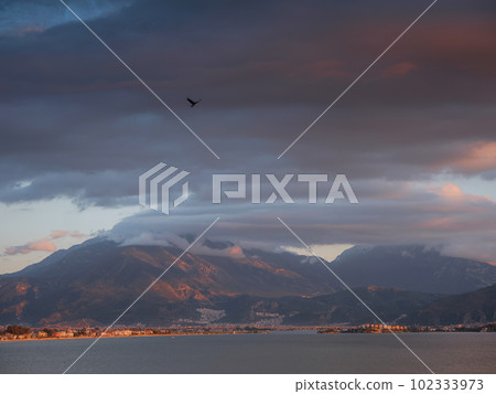 over the sea coast, travel in Turkey, Fethiye city. 102333973