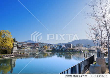 Lake Biwa Canal spring Spring of Yuikawa Dam Lake Biwa Canal spring Spring of Yuikawa Dam 102334863