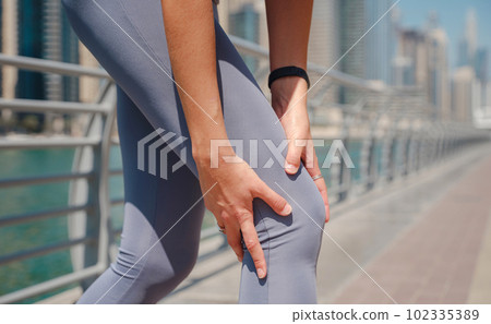 City Running - asian woman runner , Dubai marina urban City Running - asian woman runner , Dubai marina urban 102335389