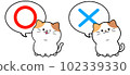 Loose cute calico cat ○ × 102339330