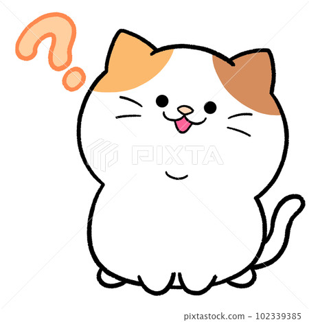 Hatena 寬鬆可愛的印花布貓 102339385