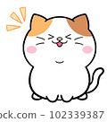 Yurukawa calico cat happy 102339387
