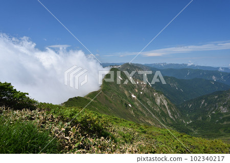 Tanigawadake mountain climbing, Tenjindaira course, Gunma prefecture Tanigawadake mountain climbing, Tenjindaira course, Gunma prefecture 102340217
