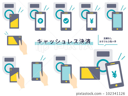 Electronic money material set-4-no main line-colorful 3 colors 102341126
