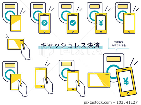 Electronic money material set-3-with main line-colorful 3 colors Electronic money material set-3-with main line-colorful 3 colors 102341127
