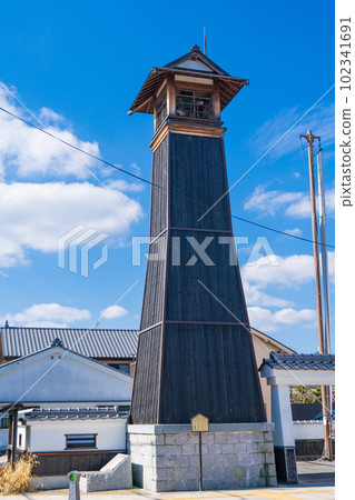 A restored fire watchtower remaining in Yamatokoriyama City 102341691