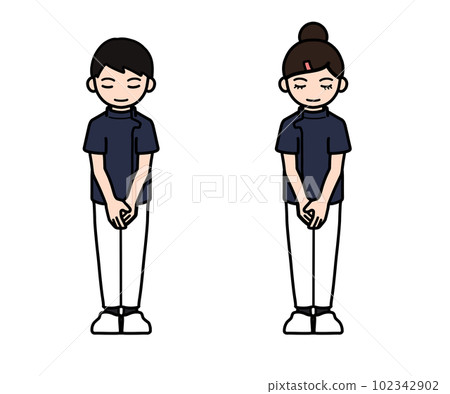 medical staff bowing 102342902