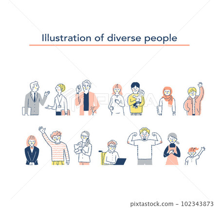 Image of diversity/diversity upper body 102343873