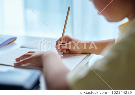 在家練習漢字的小學生 102344259