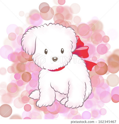 一隻可愛的小狗的簡單插圖 一隻可愛的小狗的簡單插圖 102345467