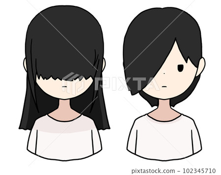 Mechakure少女插畫(雙眼隱藏,一隻眼睛隱藏) Mechakure少女插畫(雙眼隱藏,一隻眼睛隱藏) 102345710