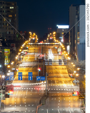 Kanagawa Yokohama _ Scenery from the Sakurayama pedestrian bridge where you can see the night view of Totoro 102345790