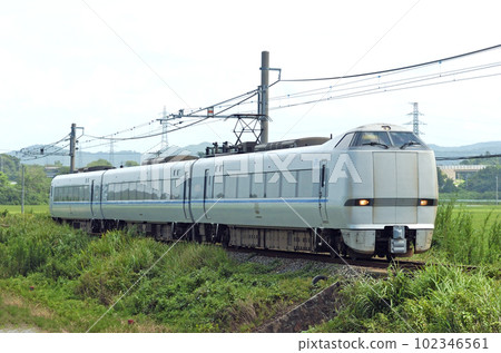 Nanao Line Houdatsu-Menda JR West 681 series T15 formation (Kanazawa) Thunderbird 102346561