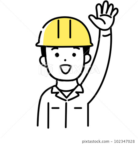Illustration series of cute people _ male worker _ agree Illustration series of cute people _ male worker _ agree 102347028