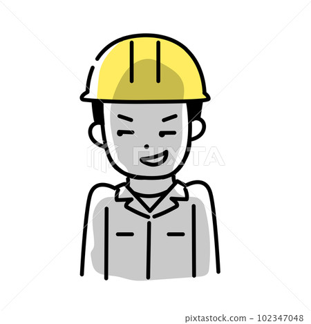 Illustration series of cute people _ male worker _ planning 102347048