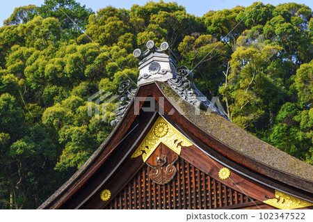 Matsunoo Taisha Toribuma Roof of the main shrine Gable decoration 102347522