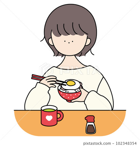 醒來吃煎蛋飯的女孩 102348354