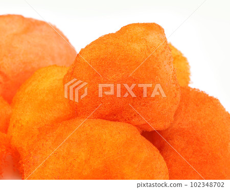 Cotton candy over white background 102348702