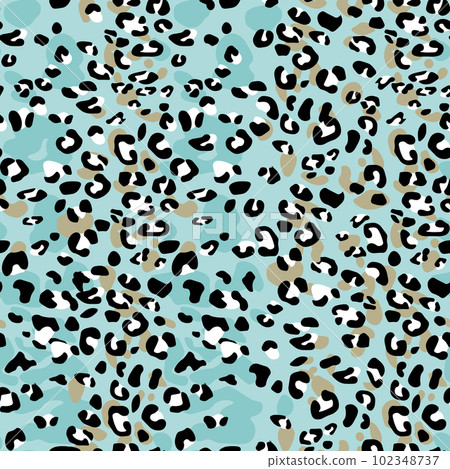 Abstract modern leopard seamless pattern. Animals trendy background. Color decorative vector stock illustration for print, card, postcard, fabric, textile. Modern ornament of stylized skin Abstract modern leopard seamless pattern. Animals trendy background. Color decorative vector stock illustration for print, card, postcard, fabric, textile. Modern ornament of stylized skin 102348737