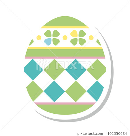easter egg sticker easter egg sticker 102350684