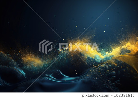 Network technology background futuristic tech blue and yellow wave background. Low poly 3d wire made with generative AI Scy fi space illustration Network technology background futuristic tech blue and yellow wave background. Low poly 3d wire made with generative AI Scy fi space illustration 102351615