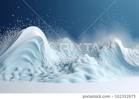 Network technology background futuristic tech blue wave background. Low poly 3d wire made with generative AI Network technology background futuristic tech blue wave background. Low poly 3d wire made with generative AI 102352675