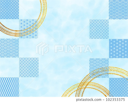 Japanese-style background material, wallpaper, Japanese pattern, watercolor Japanese-style background material, wallpaper, Japanese pattern, watercolor 102353375