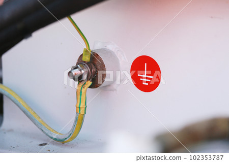 Ground wiring connector on the machine or electrical system for protect short circuit and human protection, the safety equipment of electrical system with safety standard, Earth fault equipment. 102353787