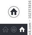 Home Address Icons 102353816