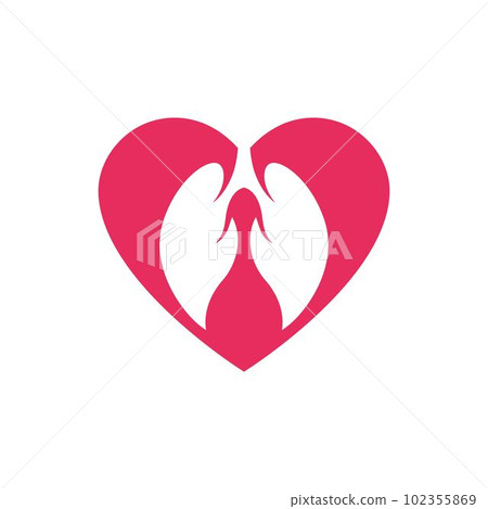 Lung logo images design 102355869