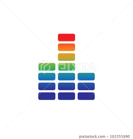 Sound wave logo images illustration Sound wave logo images illustration 102355890