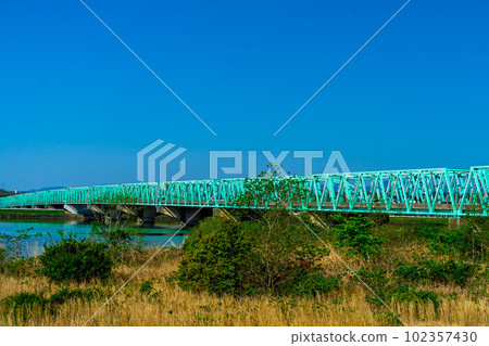 伊比長良川橋的風景 伊比長良川橋的風景 102357430