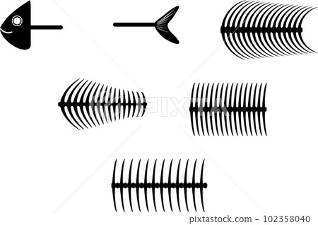 Combinable fish bone parts set 102358040