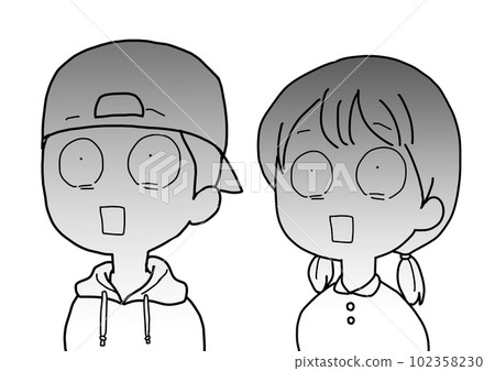 變成藍色的男孩和女孩 102358230