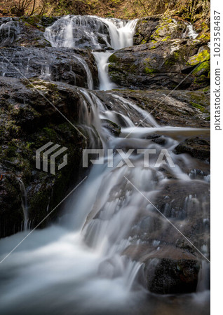 Uodome Waterfall in Spring, Kita Karuizawa, Gunma Prefecture Uodome Waterfall in Spring, Kita Karuizawa, Gunma Prefecture 102358487