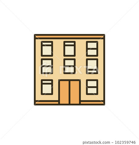 Multi-Storey Building vector concept colored icon or sign 102359746