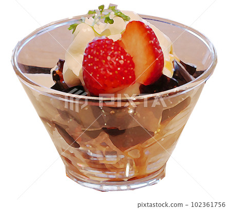 Illustration of coffee jelly 102361756