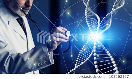基因分析圖像、醫療技術、橫幅和廣告的橫向視覺效果 基因分析圖像、醫療技術、橫幅和廣告的橫向視覺效果 102362157