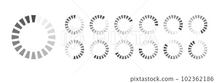 Circular Loading Buffering Icons Vector Circular Loading Buffering Icons Vector 102362186