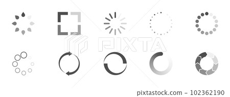 Download sign set. Load icons set. Load system. Data load. Loading bar Download sign set. Load icons set. Load system. Data load. Loading bar 102362190