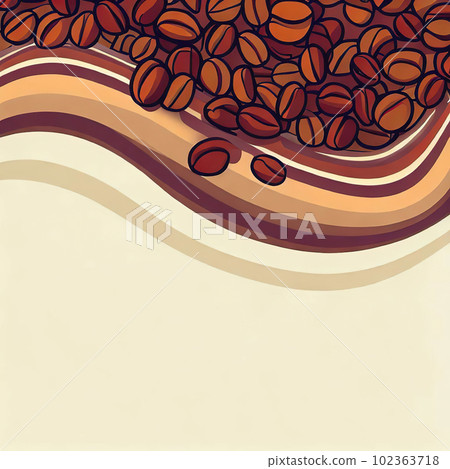 coffee beans flat art style. coffee beans flat art style. 102363718