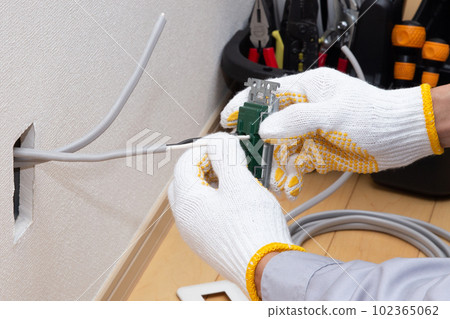 Electrical construction work Electrical construction work 102365062